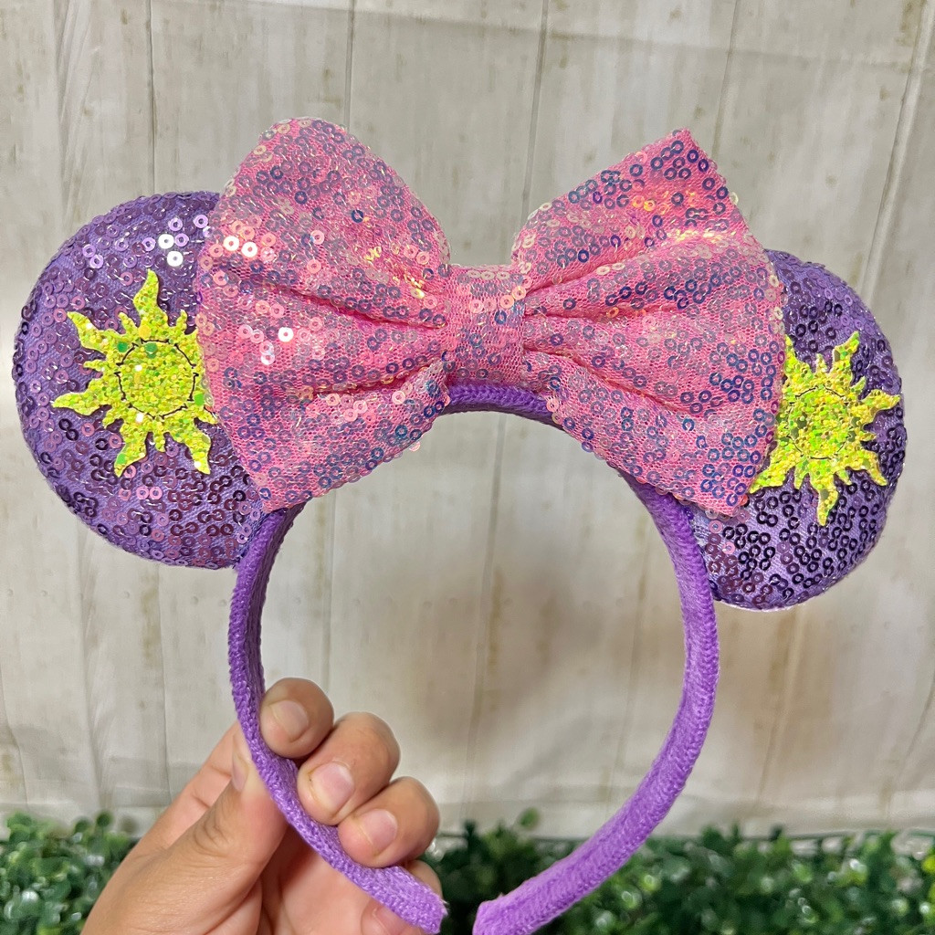Purple And Pink Sequin Kids Hair Headband